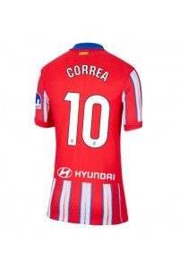 Atletico Madrid Angel Correa #10 Fotballdrakt Hjemme Klær Dame 2024-25 Korte ermer